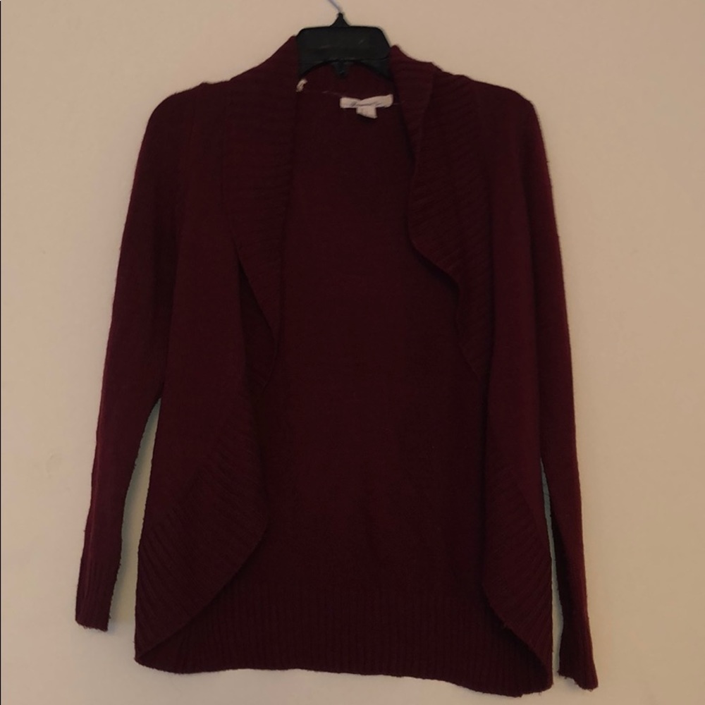 Forever 21 burgundy cardigan size small